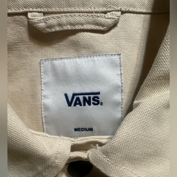 Vans Anaheim Needlepoint Floral Jacket Men's Cream Roses Snap Front - Picture 6 of 9